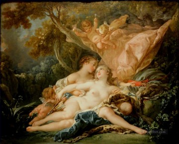  francois - Jupiter In the Guise of Diana Francois Boucher Classic nude